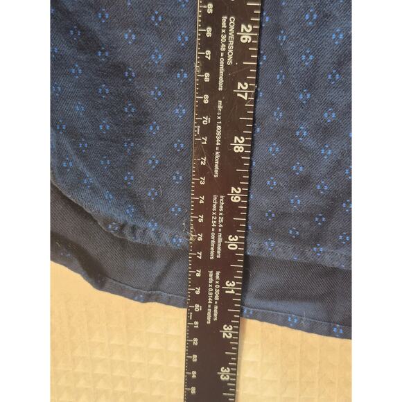 Tommy Hilfiger Button Up Shirt Men SZ Large Blue Long Sleeve Collared Slim 7409 - Picture 4 of 7